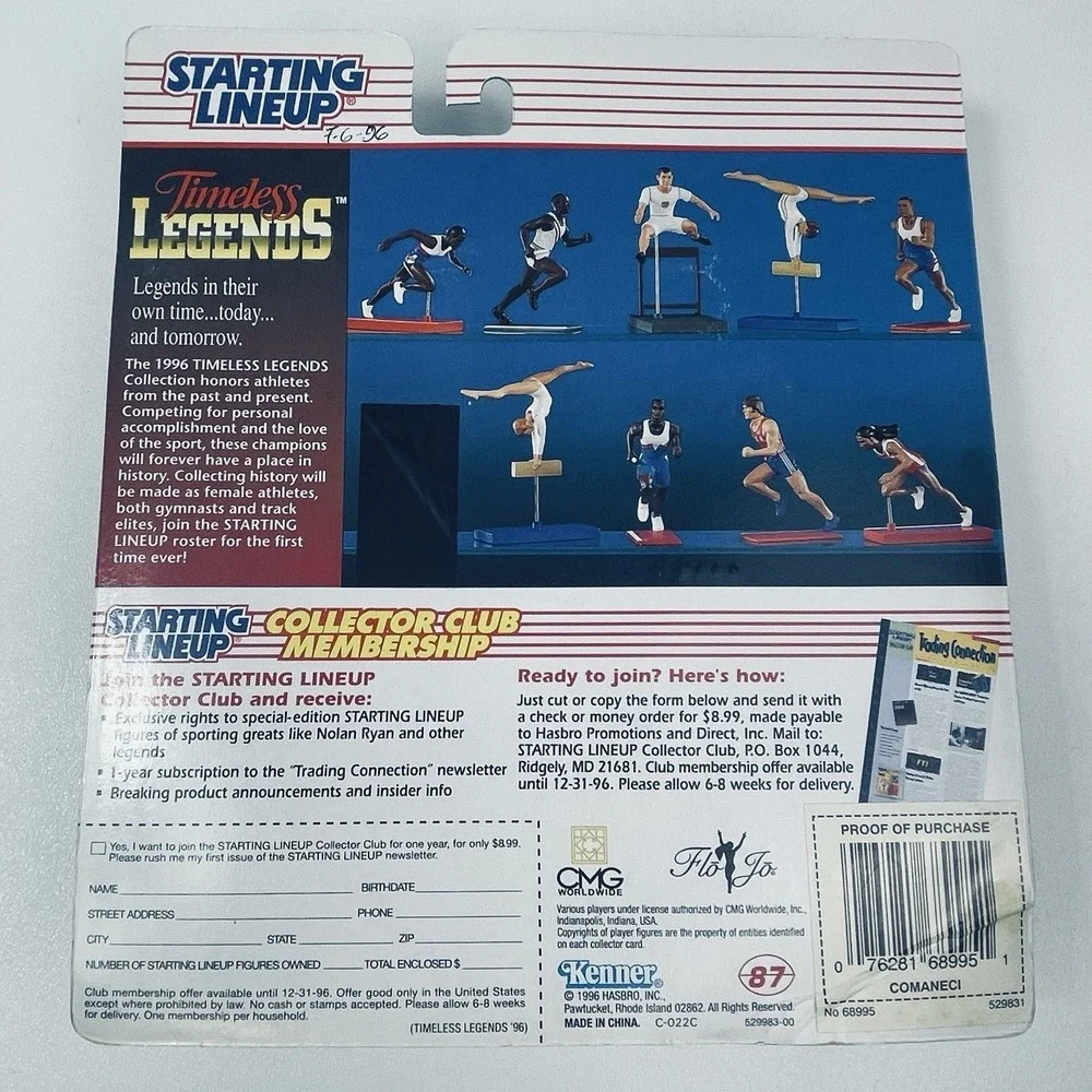 Kenner Timeless Legends Nadia Komanechi Figure 1996 Starting Lineup